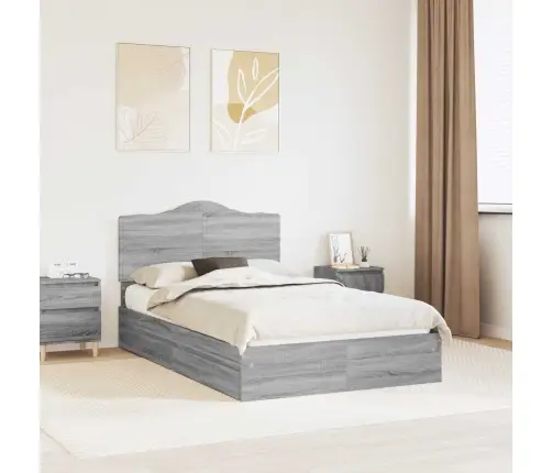 Laos Voodi Peaga Sahtliga Hall Sonoma 135 X 190 Cm Tehispuit