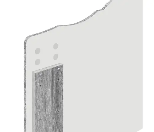 Gultas Rāmis Pelēks Sonoma 90 X 200 Cm Inženierijas Koks Vidaxl