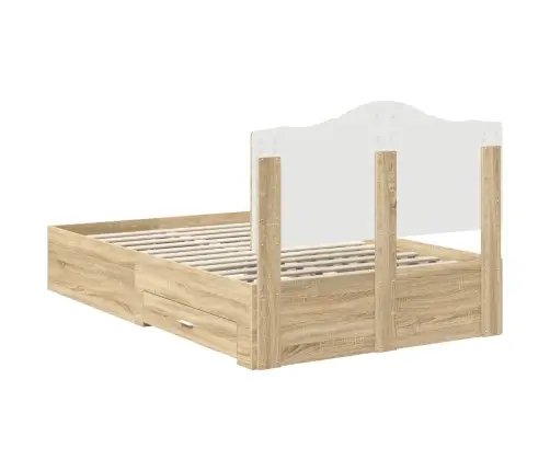 Lovos Rėmas Sonoma Ąžuolas 135 X 190 Cm Apdirbta Mediena