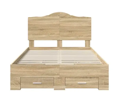 Lovos Rėmas Sonoma Ąžuolas 135 X 190 Cm Apdirbta Mediena