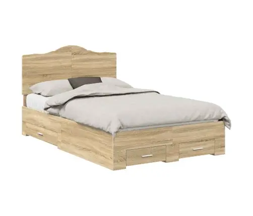 Lovos Rėmas Sonoma Ąžuolas 135 X 190 Cm Apdirbta Mediena