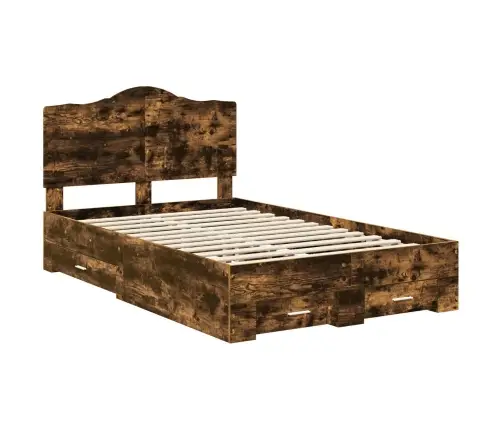 Lovos Rėmas Rūkyta Ąžuolas 120 X 190 Cm Apdirbta Mediena