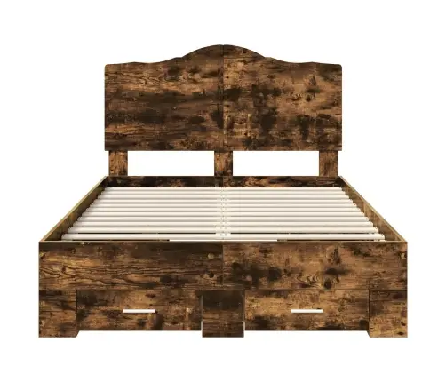 Lovos Rėmas Rūkyta Ąžuolas 120 X 190 Cm Apdirbta Mediena