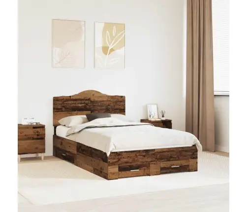 Lovos Rėmas Senas Medis 120 X 190 Cm Apdirbta Mediena