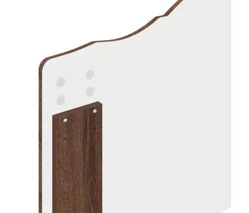 Gultas Rāmis Brūns Ozols 100 X 200 Cm Inženierijas Koks Vidaxl