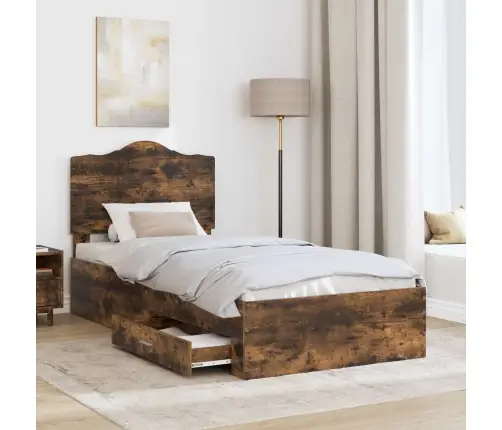 Lovos Rėmas Rūkyta Ąžuolas 90 X 200 Cm Apdirbta Mediena