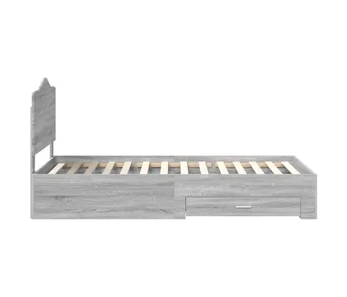 Lovos Rėmas Pilkas Sonoma 75 X 190 Cm Apdirbta Mediena