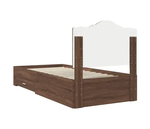 Lovos Rėmas Rudas Ąžuolas 75 X 190 Cm Apdirbta Mediena