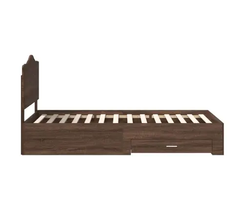 Lovos Rėmas Rudas Ąžuolas 75 X 190 Cm Apdirbta Mediena