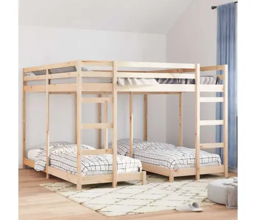 Kolmekordne Narivoodi Raam Neutraalne 80 / 200 X 200 Cm