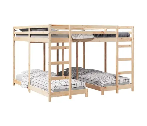 Kolmekordne Narivoodi Raam Neutraalne 80 / 200 X 200 Cm