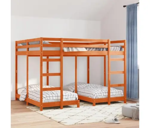 Kolmekordne Narivoodi Raam Vahapruun 160 X 200 Cm Tahke Mänd