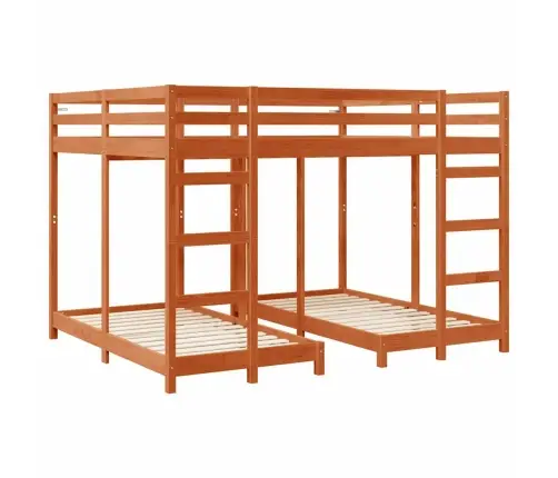 Kolmekordne Narivoodi Raam Vahapruun 160 X 200 Cm Tahke Mänd