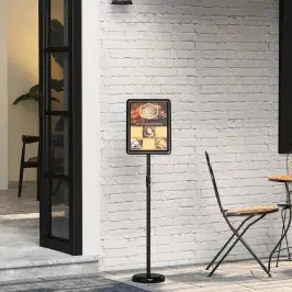 Izstāžu Stendi Melna 25 X 25 X 125 Cm Alumīnijs Vidaxl