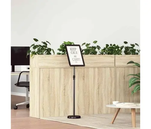 Prekybos Parodos Stendai Juoda 25 X 25 X 125 Cm Aliuminis