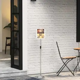 Prekybos Parodos Stendai Sidabro 25 X 25 X 125 Cm Aliuminis