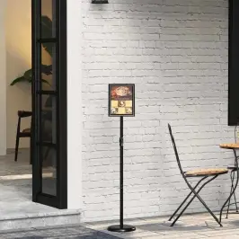 Messinäitus Displays Must 25 X 25 X 125 Cm Alumiinium