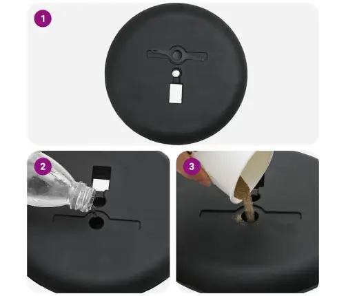 Izstāžu Stendi Melna 25 X 25 X 125 Cm Alumīnijs Vidaxl