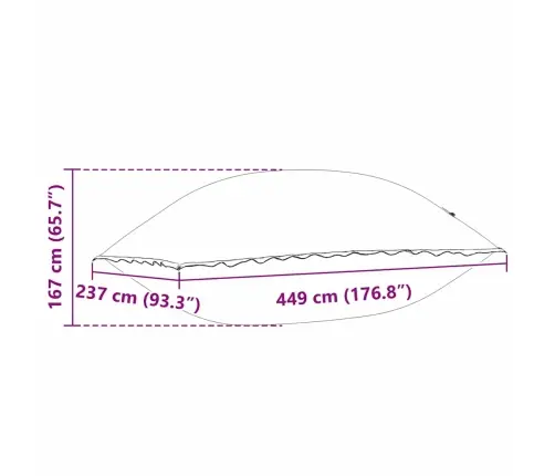 Basseini Padja Sinine 400 X 200 X 140 Cm Pvc