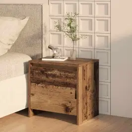 Nakts Skapītis Vecs Koks 45 X 34 X 44,5 Cm Inženierijas Koks Vidaxl