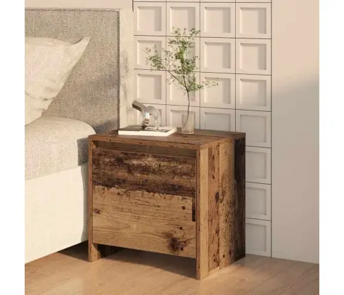 Nakts Skapītis Vecs Koks 45 X 34 X 44,5 Cm Inženierijas Koks Vidaxl