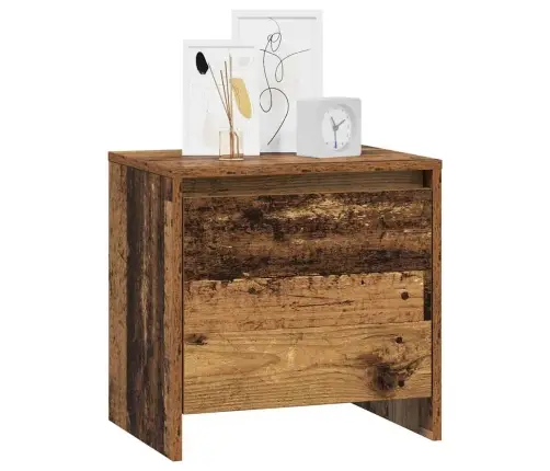 Nakts Skapītis Vecs Koks 45 X 34 X 44,5 Cm Inženierijas Koks Vidaxl