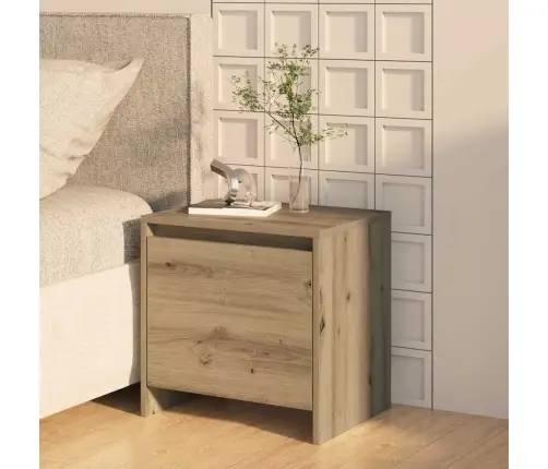 Nakts Skapītis Mākslīgā Ozola 45 X 34 X 44,5 Cm Vidaxl