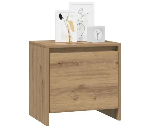 Nakts Skapītis Mākslīgā Ozola 45 X 34 X 44,5 Cm Vidaxl