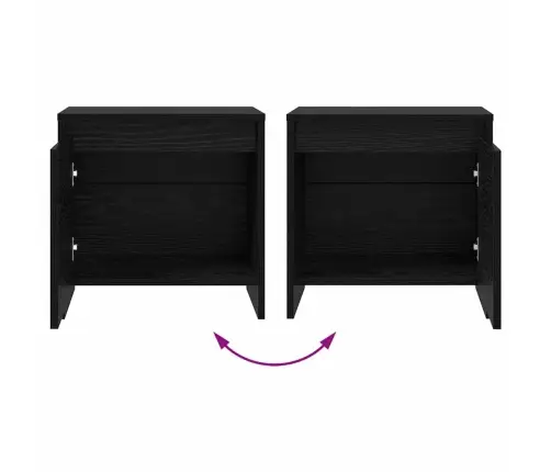 Öölambi Kapp Must Tamm 45 X 34 X 44,5 Cm Tehispuit