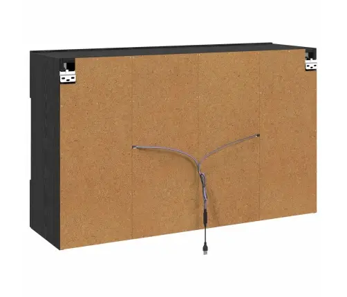 Tv Sieninė Spintelė Juodas Ąžuolas 98,5 X 30 X 60,5 Cm