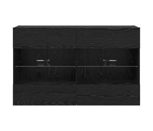 Tv Sieninė Spintelė Juodas Ąžuolas 98,5 X 30 X 60,5 Cm