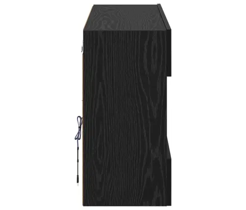 Tv Sieninė Spintelė Juodas Ąžuolas 98,5 X 30 X 60,5 Cm