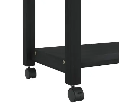 Virtuves Ratiņš Vienkrāsains Melna 88,5 X 40 X 60 Cm Vidaxl