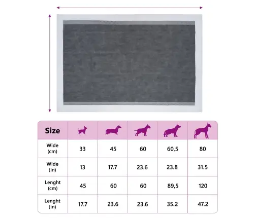 Dzīvnieku Apmācības Paklājs Vienkrāsains 50 Pcs 90 X 60 Cm Vidaxl