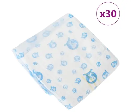 Izmantojams Vīriešu Suņu Autiņš 30 Pcs Balts S Vidaxl