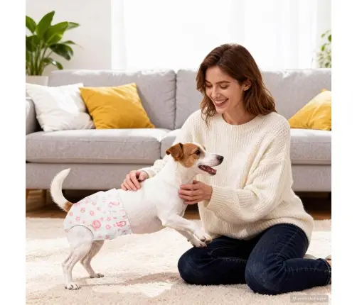 Vienreizējās Lietošanas Suņu Autiņbikses Mātītēm 50 Pcs Balts S Vidaxl