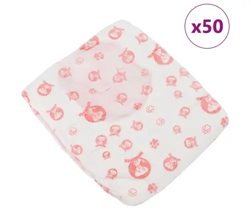 Vienreizējās Lietošanas Suņu Autiņbikses Mātītēm 50 Pcs Balts S Vidaxl