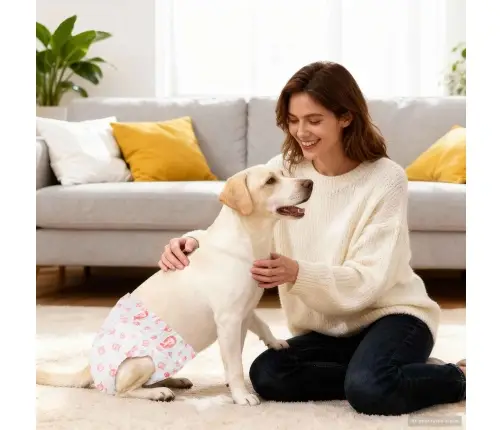 Vienreizējās Lietošanas Suņu Autiņbikses Mātītēm 30 Pcs Balts M Vidaxl