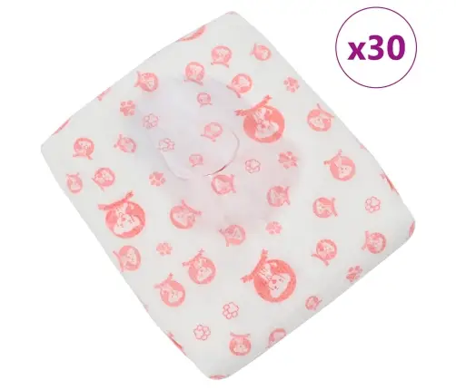 Vienreizējās Lietošanas Suņu Autiņbikses Mātītēm 30 Pcs Balts M Vidaxl