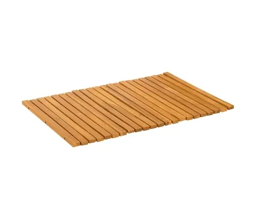 Vannas Paklājs Vienkrāsains Brūna 60 X 40 Cm Koka Vidaxl