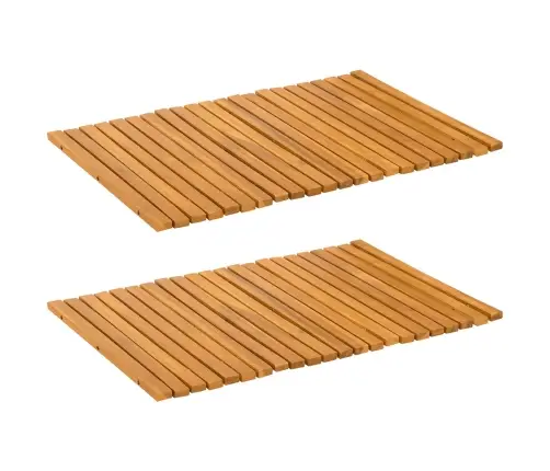 Vannas Paklājs Vienkrāsains Brūna 60 X 40 Cm Koka Vidaxl