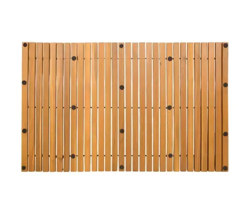 Vannas Paklājs Vienkrāsains Brūna 80 X 50 Cm Koka Vidaxl