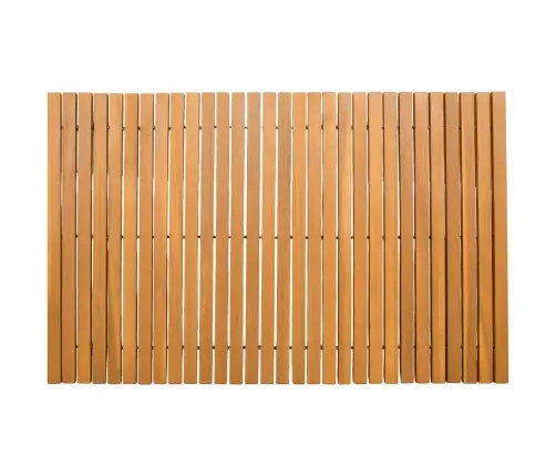 Vannas Paklājs Vienkrāsains Brūna 80 X 50 Cm Koka Vidaxl