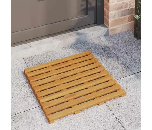 Vannas Paklājs Vienkrāsains Brūna 100 X 53 Cm Koka Vidaxl