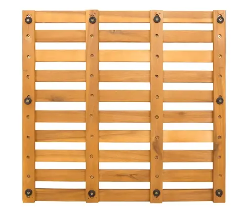 Vannas Paklājs Vienkrāsains Brūna 100 X 53 Cm Koka Vidaxl