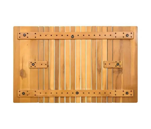 Vannas Paklājs Vienkrāsains Brūna 59 X 40 Cm Koka Vidaxl