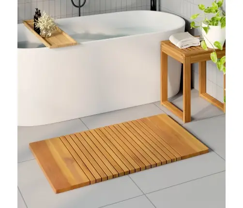 Vannimatt Üksvärviline Pruun 100 X 55 Cm Puit