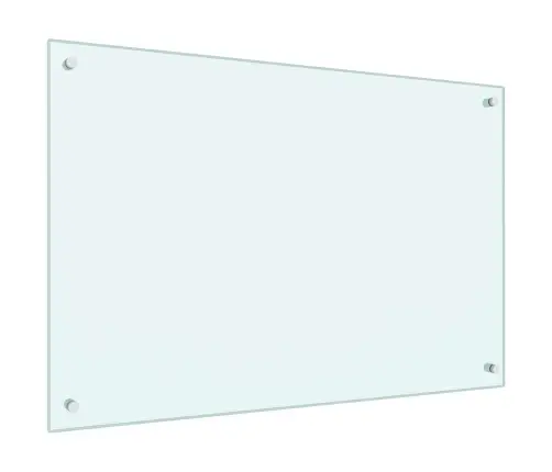 Virtuves Aizsargpanelis 2 Pcs Balts 90 X 60 Cm Rūdīts Stikls Vidaxl