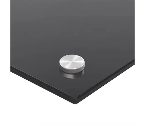 Virtuves Aizsargpanelis 2 Pcs Melna 90 X 60 Cm Rūdīts Stikls Vidaxl