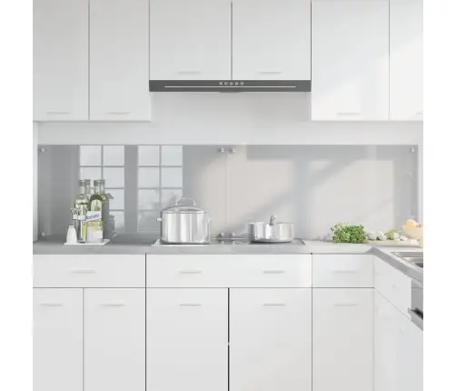 Kögi Splashback 2 Pcs Helehall 100 X 50 Cm Karastatud Klaas